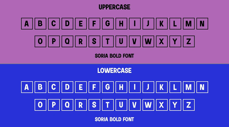 Soria Bold Font Preview