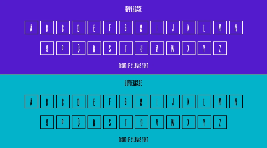 Sound of silence Font Preview