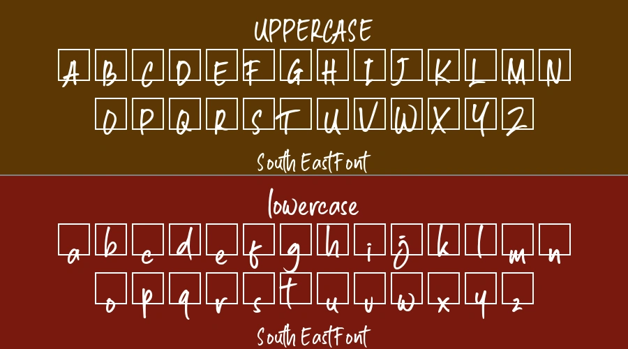 South East Font Preview