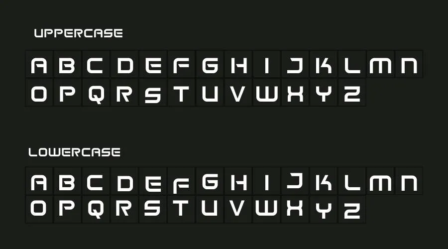 Space Frigate Font Preview