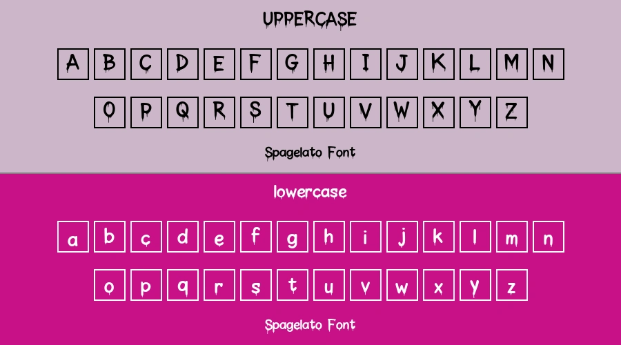 Spagelato Font Preview