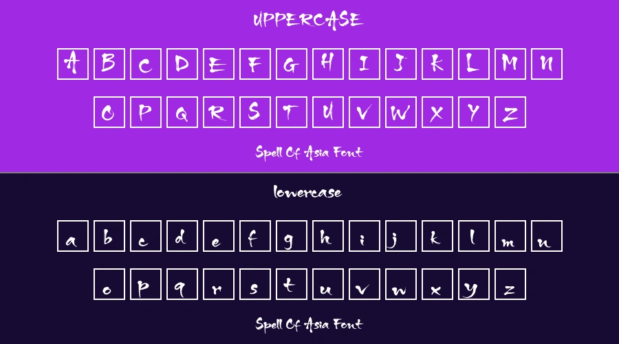 Spell Of Asia Font Preview