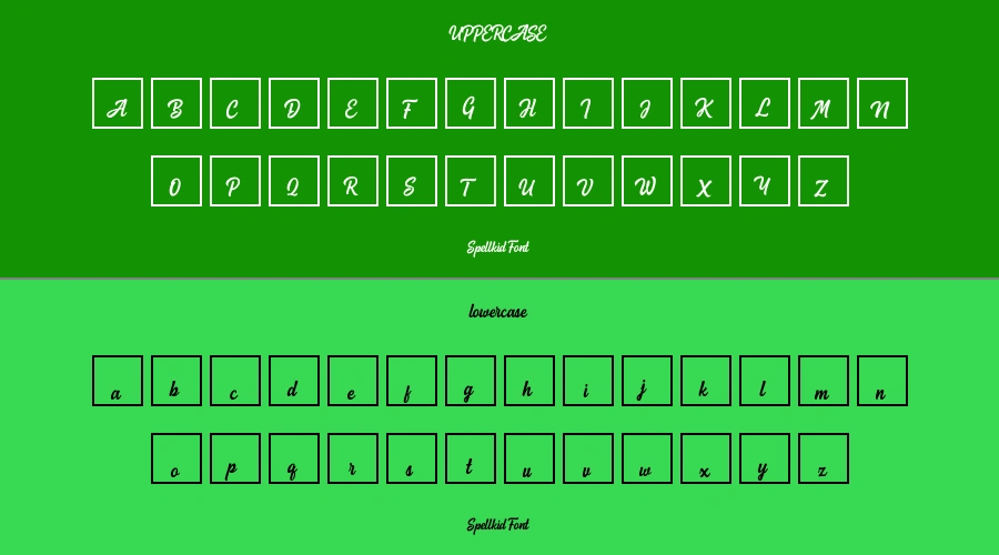 Spellkid Font Preview