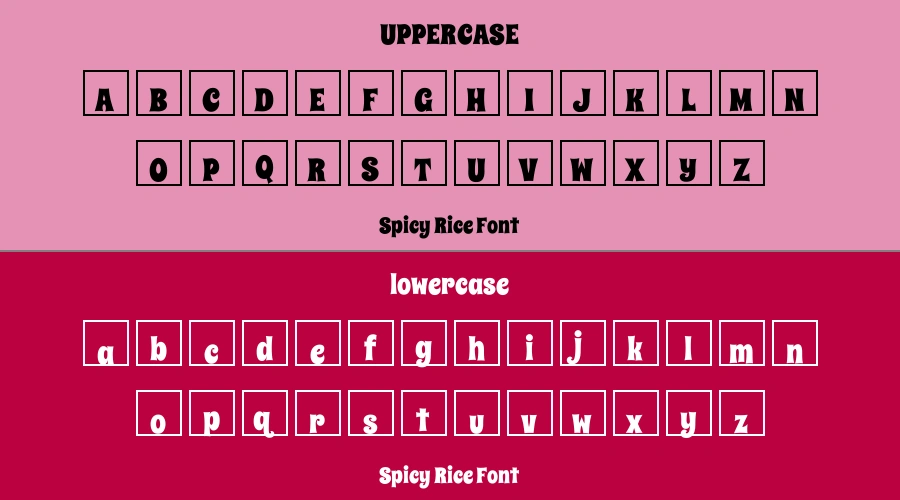 Spicy Rice Font Preview