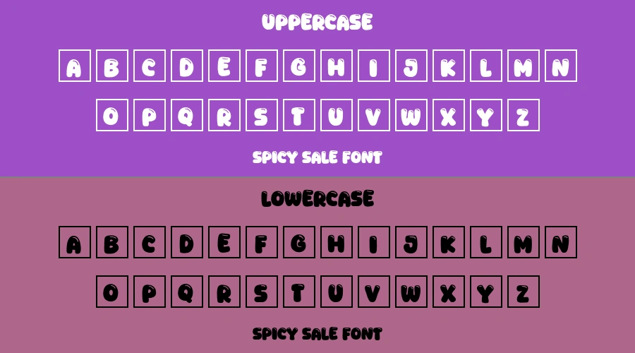 Spicy Sale Font Preview