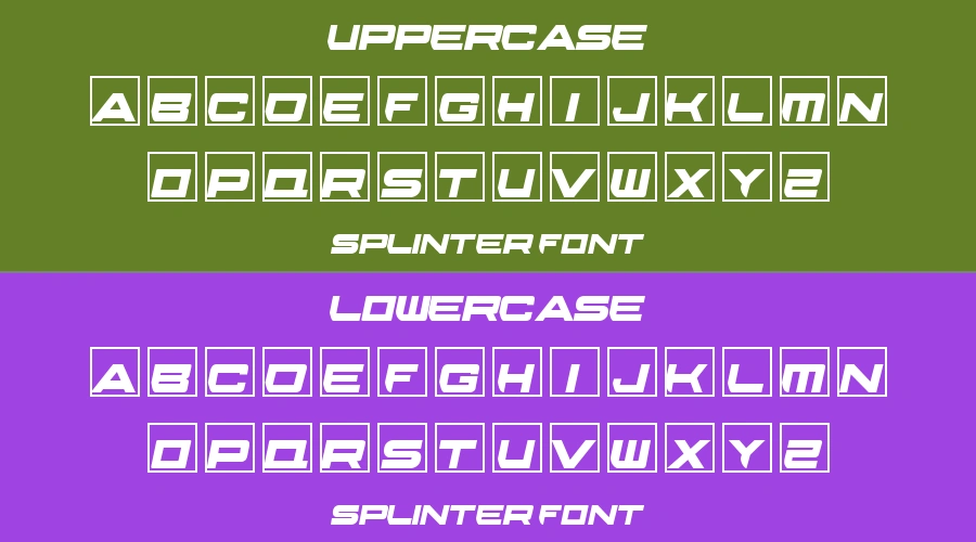 Splinter Font Preview