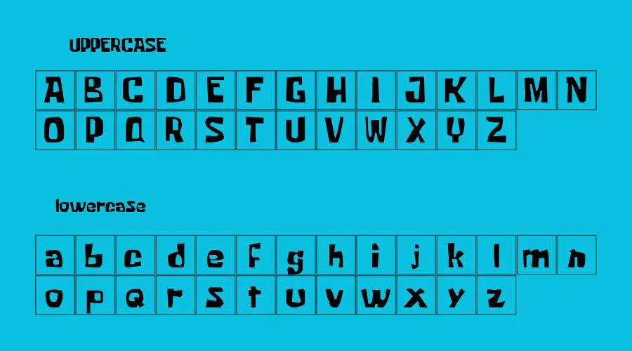 SpongeBob Font Preview