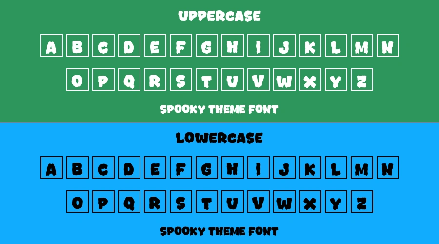 Spooky Theme Font Preview