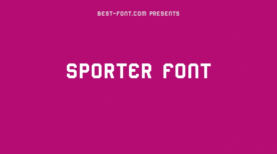 Sporter Font