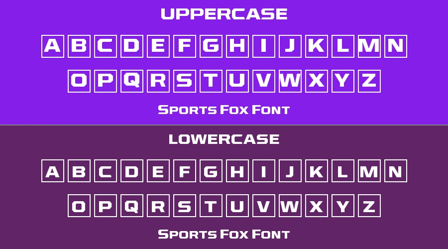 Sports Fox Font Preview