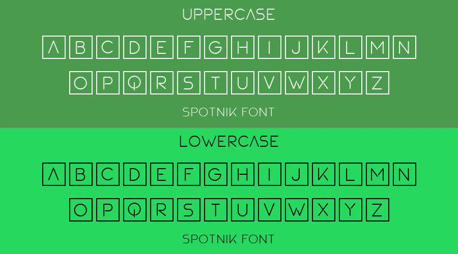 SPOTNIK Font Preview