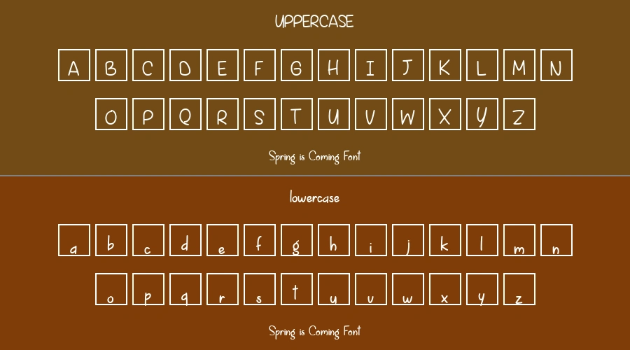 Spring is Coming Font Preview