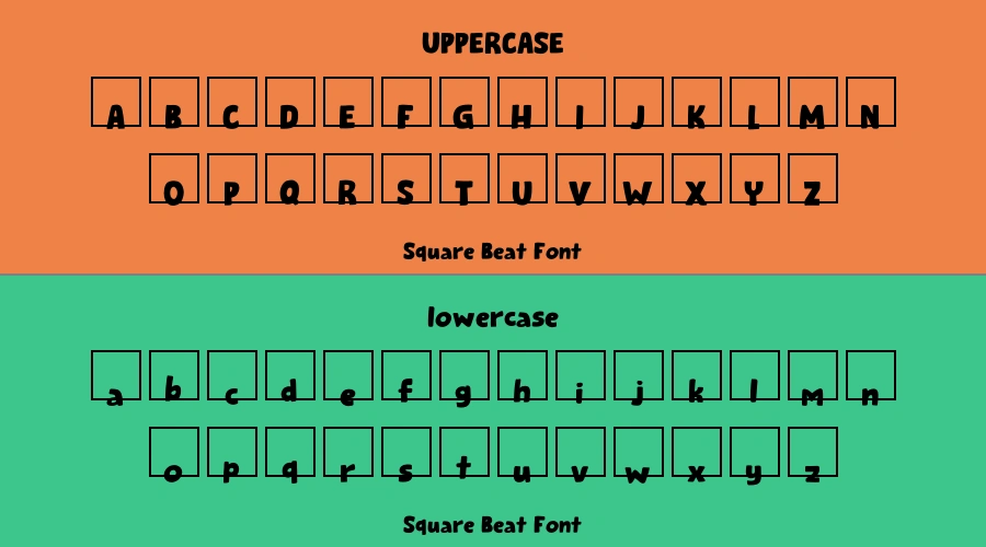 Square Beat Font Preview
