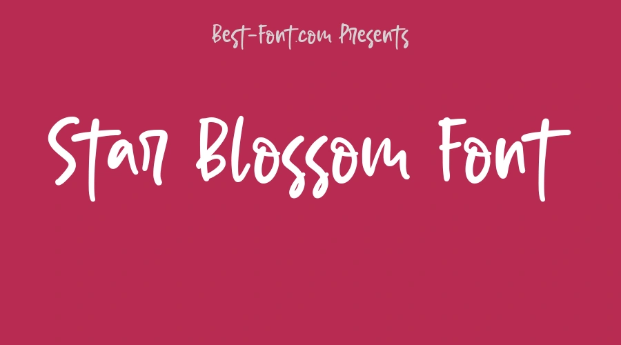 Star Blossom Font