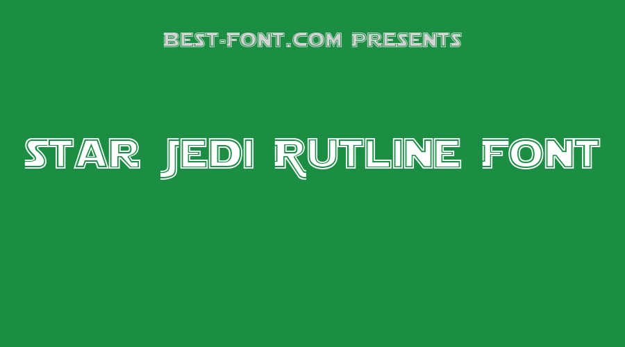 Star Jedi Outline Font