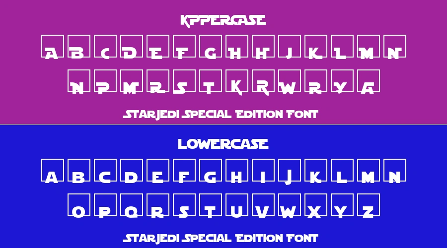 Starjedi Special Edition Font Preview