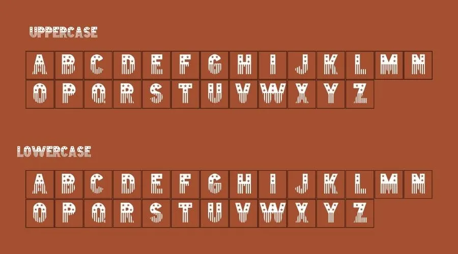 Stars and Stripes Font Preview