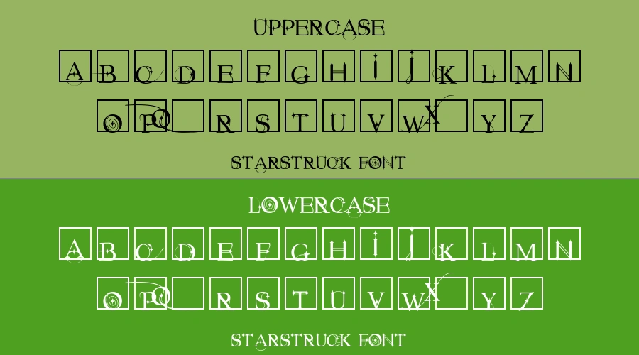 Starstruck Font Preview