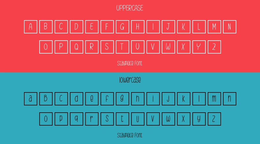 Stayplace Font Preview