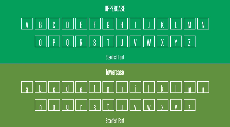 Steelfish Font Preview