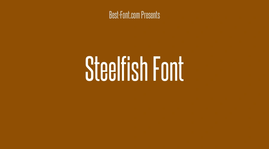 Steelfish Font