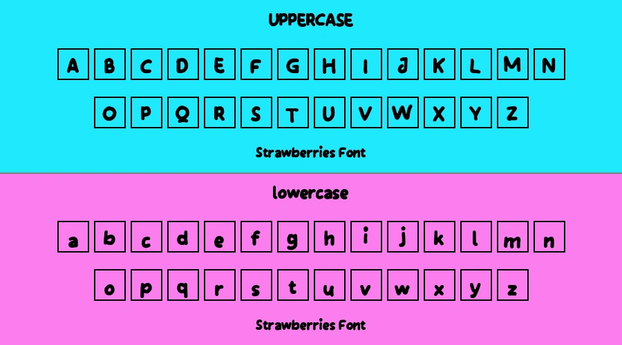 Strawberries Font Preview