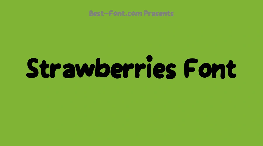 Strawberries Font