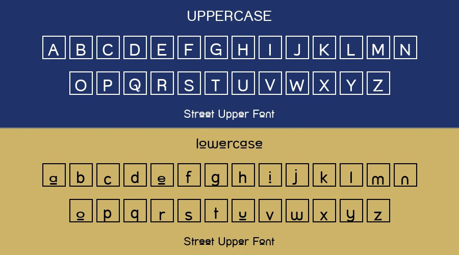 Street Upper Font Preview