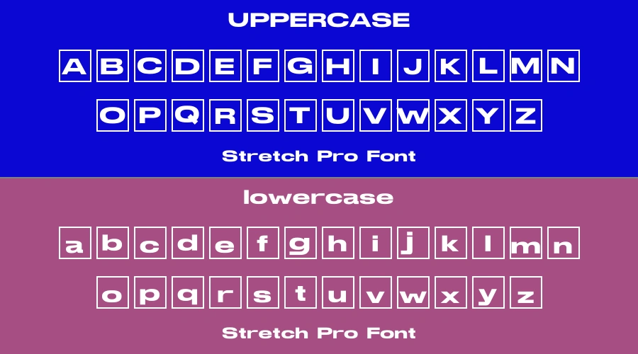 Stretch Pro Font Preview