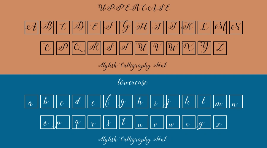 Stylish Calligraphy Font Preview