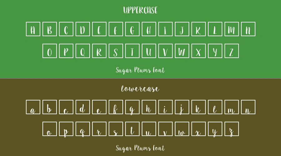 Sugar Plums Font Preview
