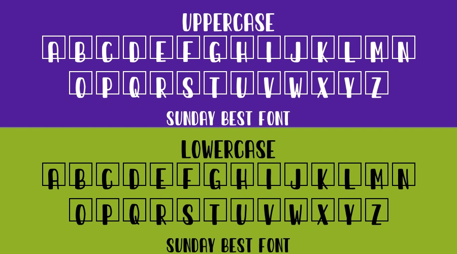 Sunday Best Font Preview