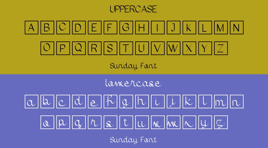 Sunday Font Preview