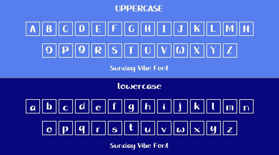 Sunday Vibe Font Preview
