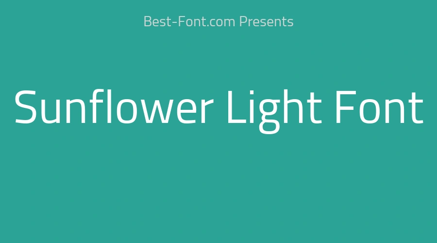 Sunflower Light Font