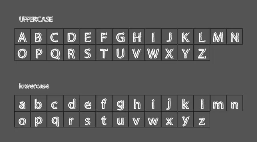 Super Bling Font Preview