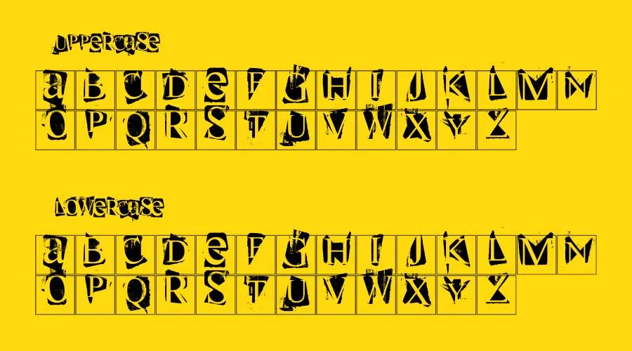 Super Danger Font Preview