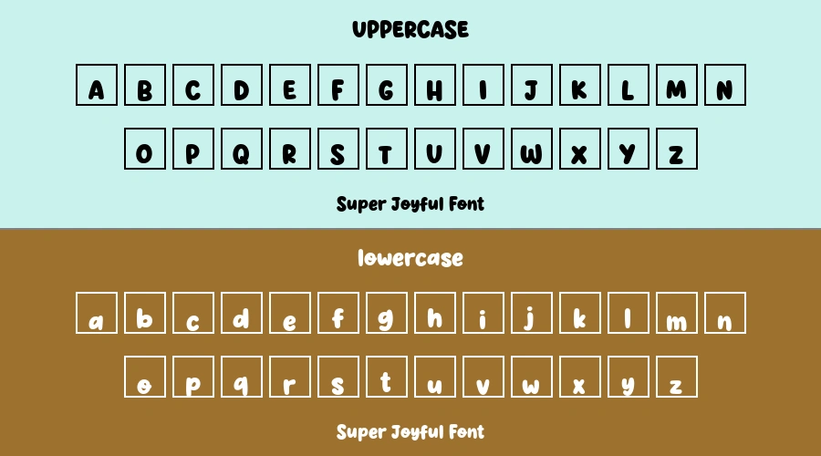 Super Joyful Font Preview