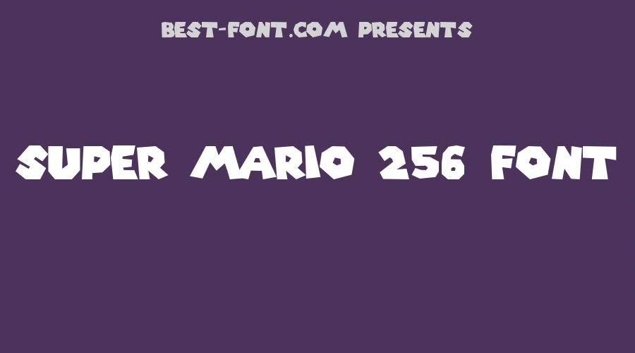 Super Mario 256 Font