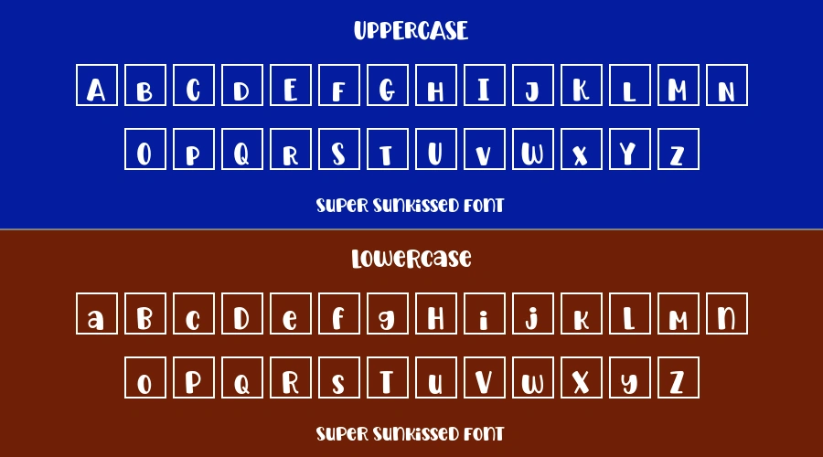 Super Sunkissed Font Preview