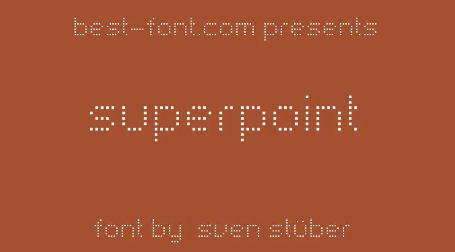 Superpoint Font