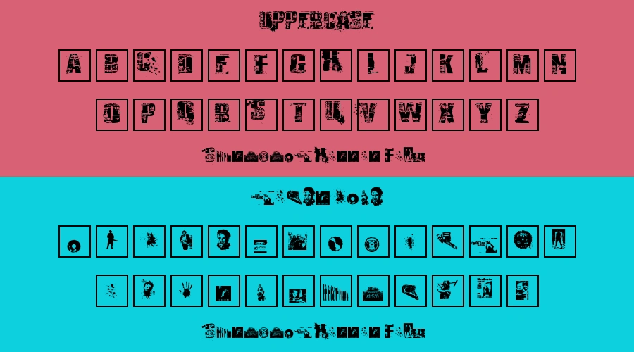 Survival Horror Font Preview