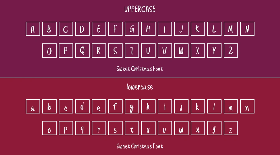 Sweet Christmas Font Preview