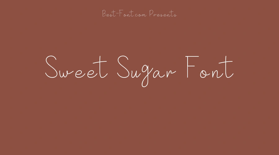 Sweet Sugar Font