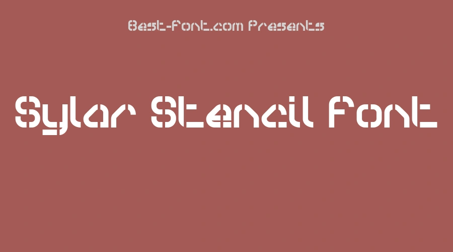 Sylar Stencil Font
