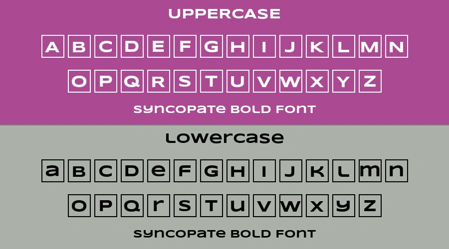 Syncopate Bold Font Preview