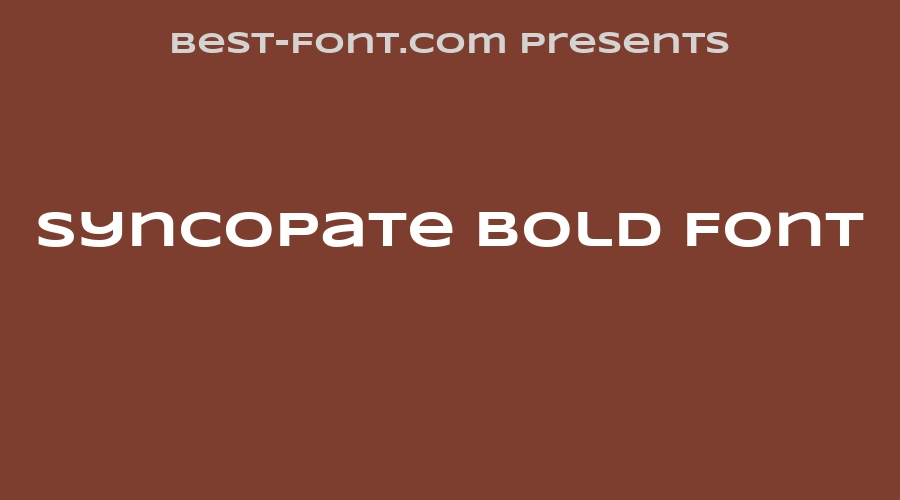 Syncopate Bold Font