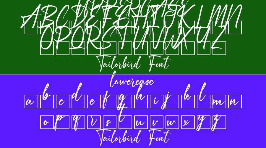 Tailorbird Font Preview
