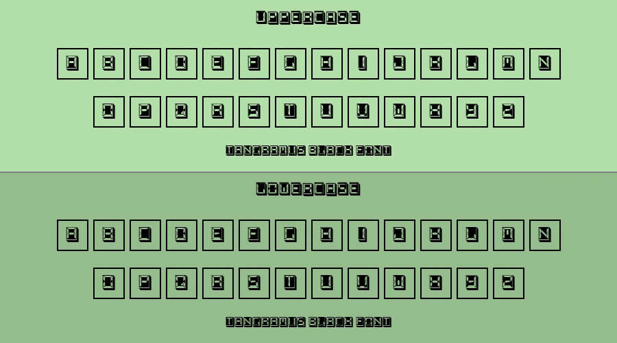 Tangramus Black Font Preview