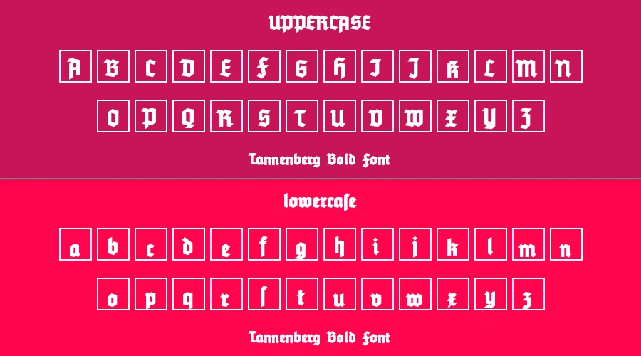 Tannenberg Bold Font Preview